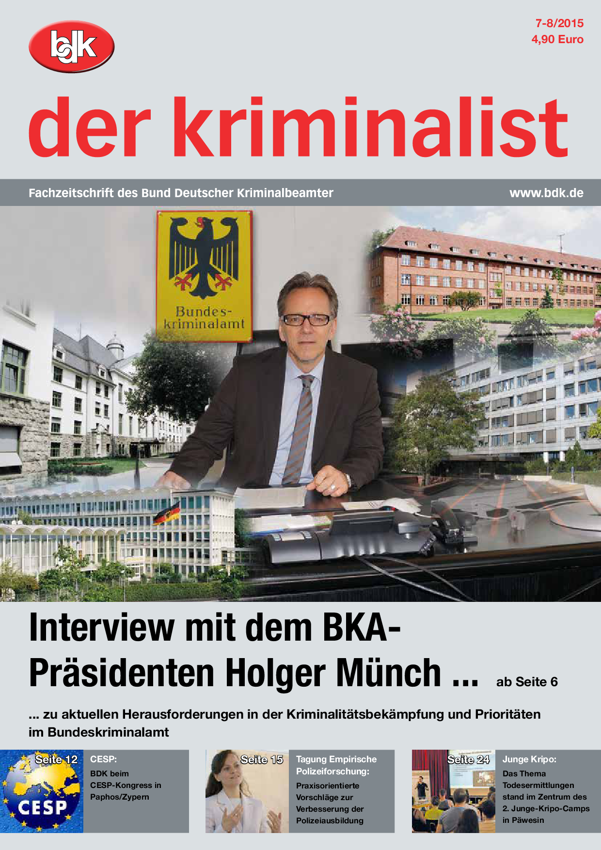 "der Kriminalist" 07-08/2015 — Bund Deutscher Kriminalbeamter E.V.